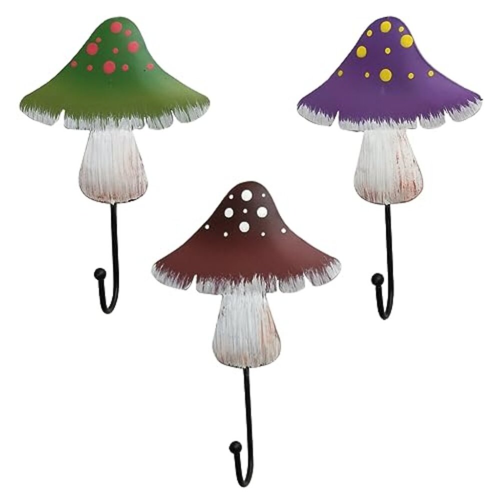 Mushroom Hooks, 3Pcs Decorative Robe Hook